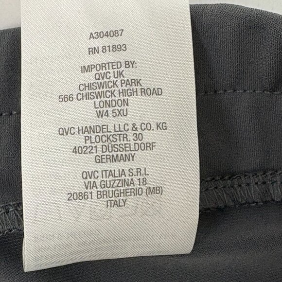 Susan Graver Every Day Liquid Knit Pull On Pants Petite XL XLP Gray Wide Leg - Picture 6 of 13